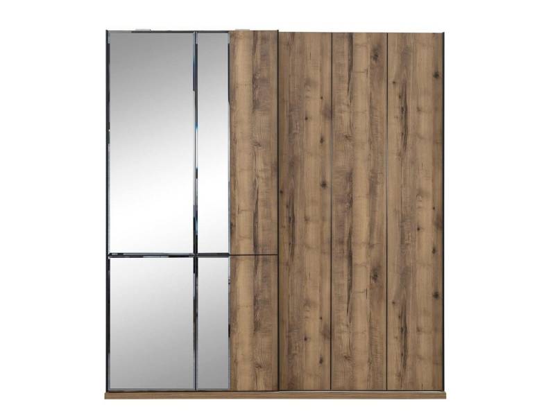JVmoebel Kleiderschrank Moderne Holz-Kleiderschränke mit Spiegel in Braun – Neuheit (Kleiderschrank) Made in Europa von JVmoebel
