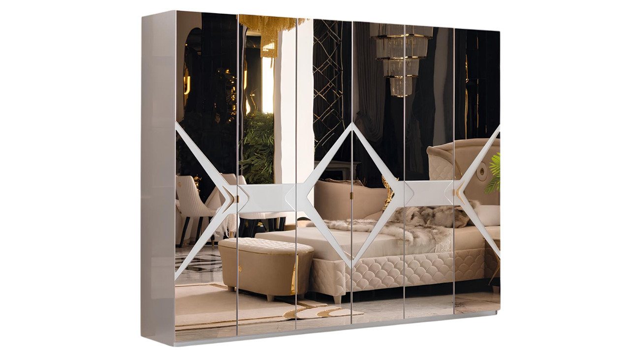 JVmoebel Kleiderschrank Schlafzimmer Möbel Holz Echtholz Holzschrank Schrank Massive Gold Made in Europa JVmoebel Kleiderschrank Schlafzimmer Möbel Holz Echtholz Holzschrank Schrank Massive Gold Made in Europa von JVmoebel