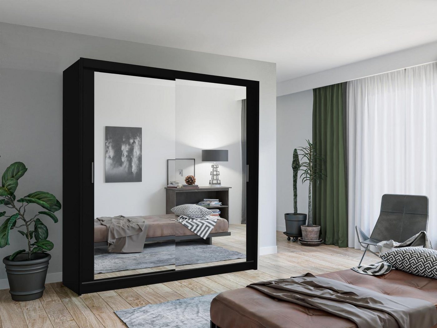JVmoebel Kleiderschrank Schränke Holz Garderobe Möbel Schlafzimmer Holz Schrank Weiß Made in Europa von JVmoebel