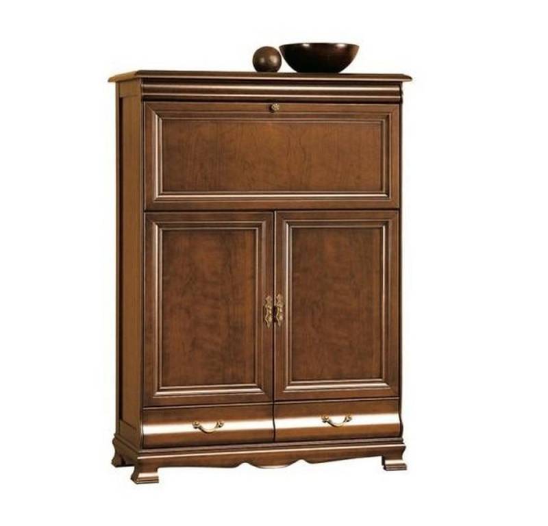 JVmoebel Kombikommode Hochschrank aus Holz mit 2 Türen, Braun, Kommode Möbelstück, Made in Europa von JVmoebel