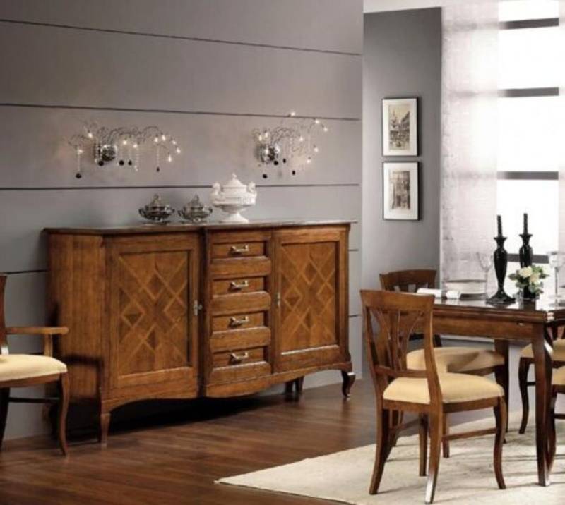 JVmoebel Kommode, Buffet Kommode Sideboard Anrichte Schublade Vitrine Wohnzimmer Holz von JVmoebel