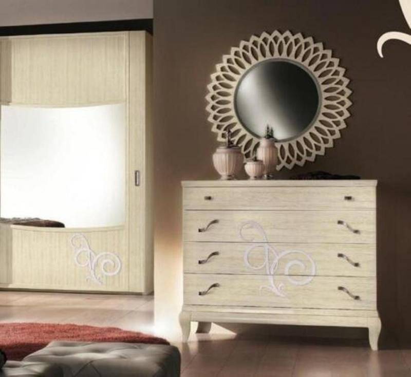 JVmoebel Kommode, Kommode Spiegel Holz Garnitur Modern Schrank Konsole Möbel Set 2tlg von JVmoebel