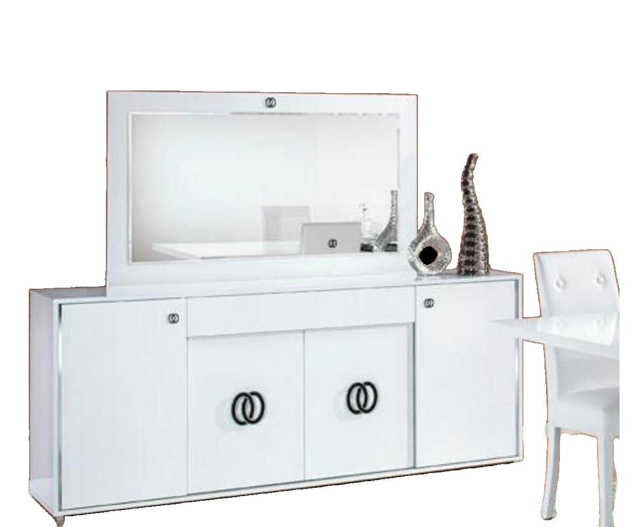 JVmoebel Kommode, Set Kommode Spiegel Kommode Designer Hochglanz Luxus Schrank von JVmoebel