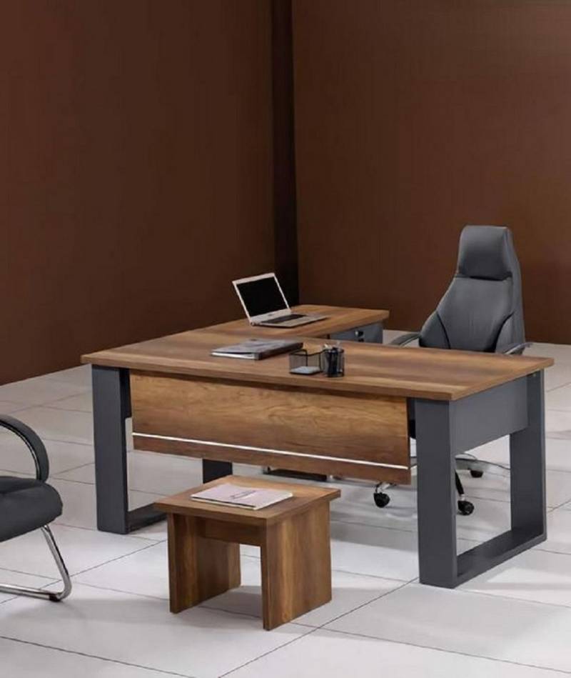 JVmoebel Büromöbel-Set Arbeitszimmer Set Schreibtisch Arbeitsfläche Kommode Couchtisch Holz, (4-tlg., Schreibtisch + Kommode + Arbeitsfläche + Couchtisch), Made in Europa von JVmoebel