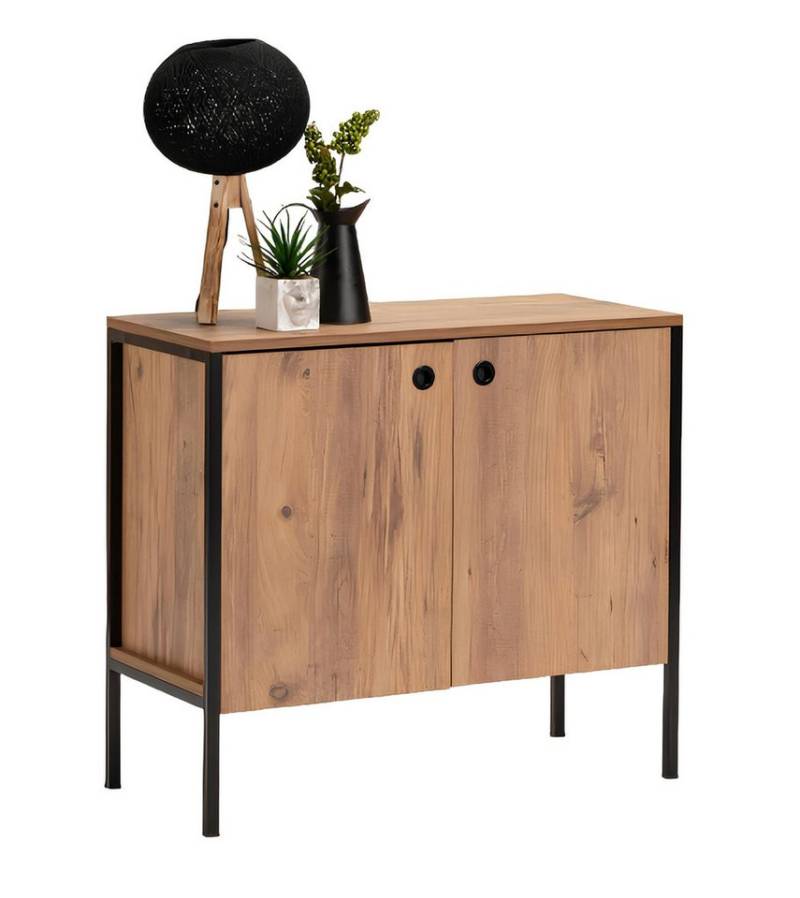 JVmoebel Kommode Braun Kommode Schrank Holz Sideboard Schubladenmöbel Anrichte (1 St., Kommode), Made in Europa von JVmoebel