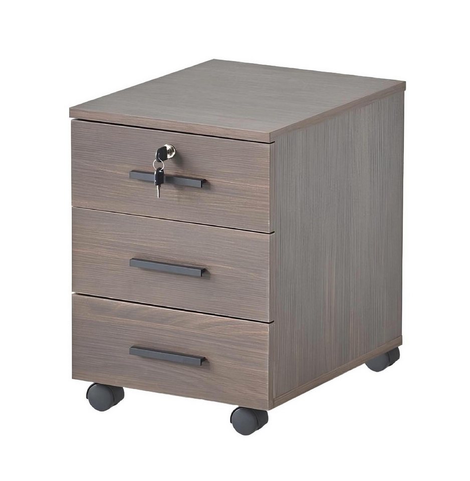 JVmoebel Aktenschrank Braune Arbeitszimmer Kommode Schubladenkommode Moderne Edle Holz Möbel (Kommode) Made in Europa von JVmoebel