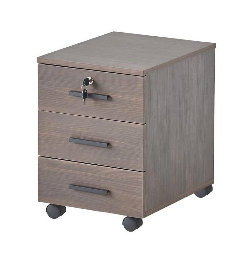 JVmoebel Aktenschrank Braune Arbeitszimmer Kommode Schubladenkommode Moderne Edle Holz Möbel (Kommode) Made in Europa von JVmoebel
