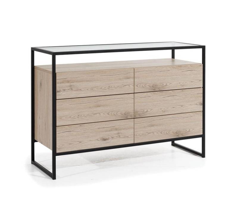 JVmoebel Kommode Braunes Holzsideboard im Loft-Stil, elegante Anrichte, Made in Europa von JVmoebel