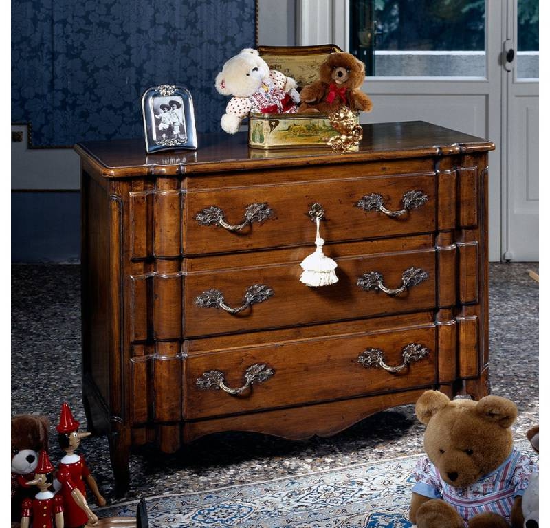 JVmoebel Kommode Design Sideboard 130cm Anrichte Schrank Konsole Kommode Braun Holz (Kommode), Made in Italy von JVmoebel