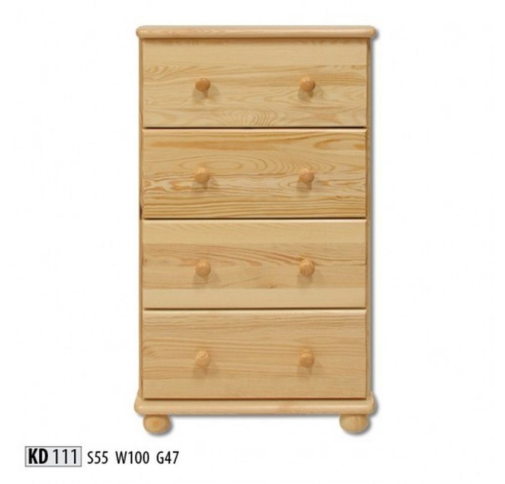 JVmoebel Kommode Echtholz Lowboard Anrichte Buffet Kommode Sideboard Braun, Made in Europa von JVmoebel