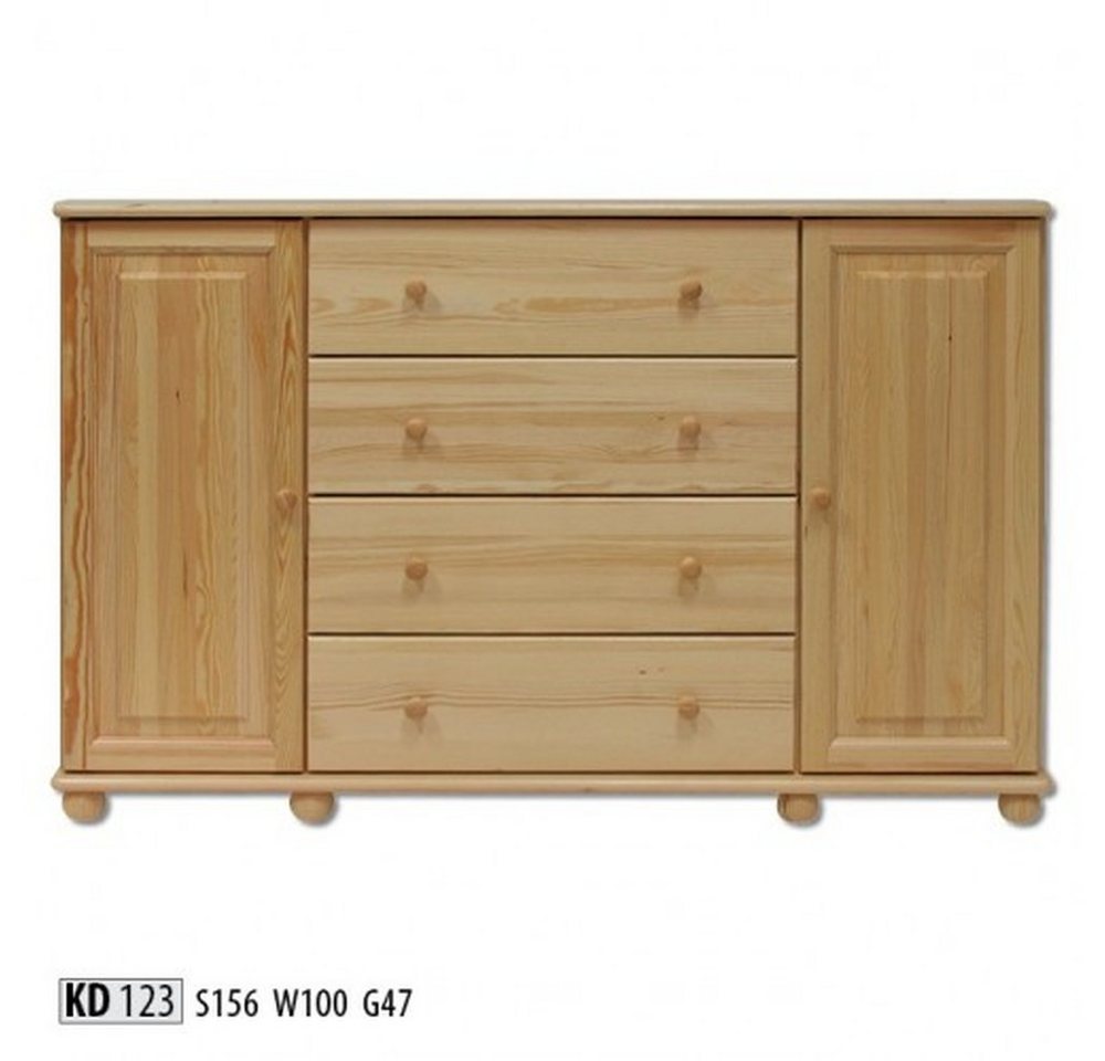 JVmoebel Kommode Echtholz Lowboard Anrichte Sideboard Möbel Kommode Massivholz, Made in Europa JVmoebel Kommode Echtholz Lowboard Anrichte Sideboard Möbel Kommode Massivholz, Made in Europa von JVmoebel