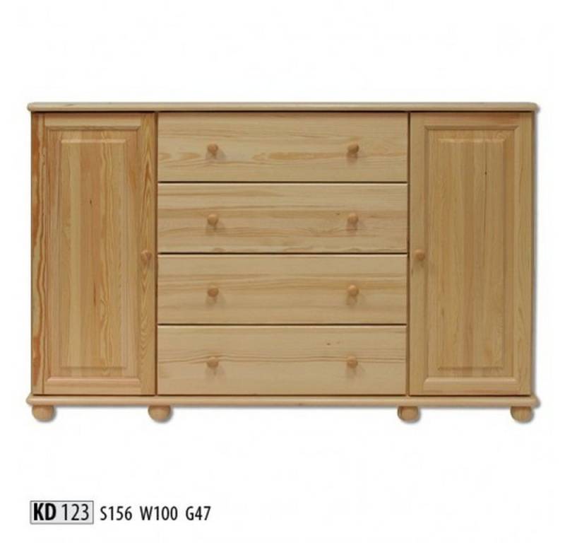 JVmoebel Kommode Echtholz Lowboard Anrichte Sideboard Möbel Kommode Massivholz, Made in Europa JVmoebel Kommode Echtholz Lowboard Anrichte Sideboard Möbel Kommode Massivholz, Made in Europa von JVmoebel