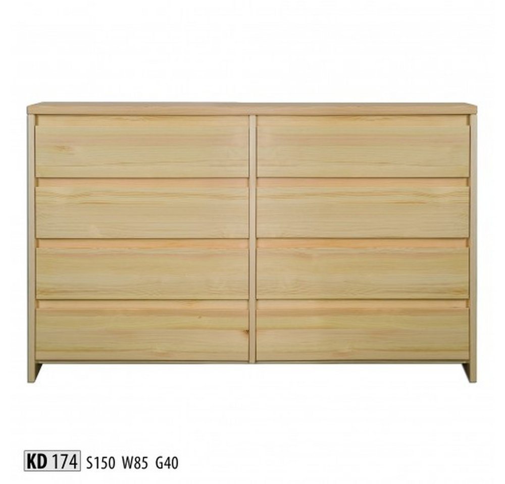 JVmoebel Kommode Echtholz Sideboard Anrichte Kommode Massivholz Möbelstück, Made in Europa von JVmoebel