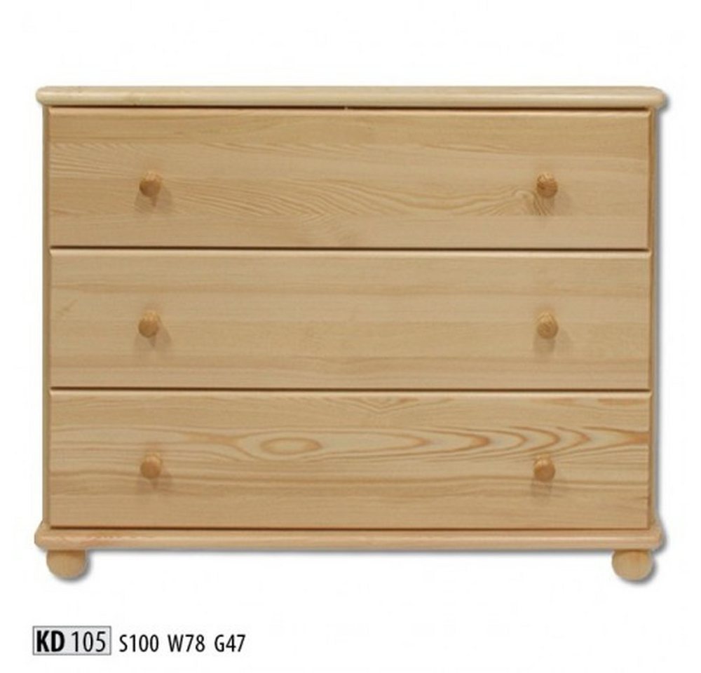 JVmoebel Kommode Echtholz Sideboard Kommode Anrichte Massivholz Möbel Schrank, Made in Europa von JVmoebel