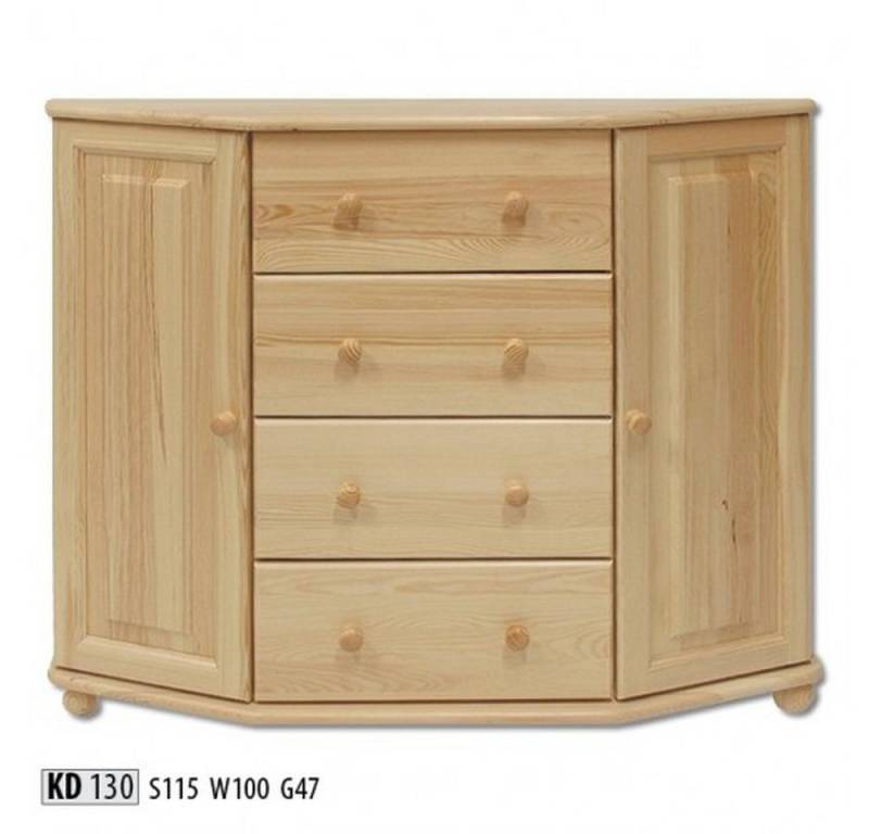 JVmoebel Kommode Echtholz Sideboard - Massives Möbelstück für Anrichte und Stauraum, Made in Europa von JVmoebel