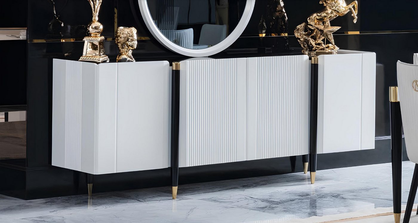 JVmoebel Kommode Italienisches Sideboard in Weiß - Regal Konsole Möbelstück, Made in Europa JVmoebel Kommode Italienisches Sideboard in Weiß - Regal Konsole Möbelstück, Made in Europa von JVmoebel