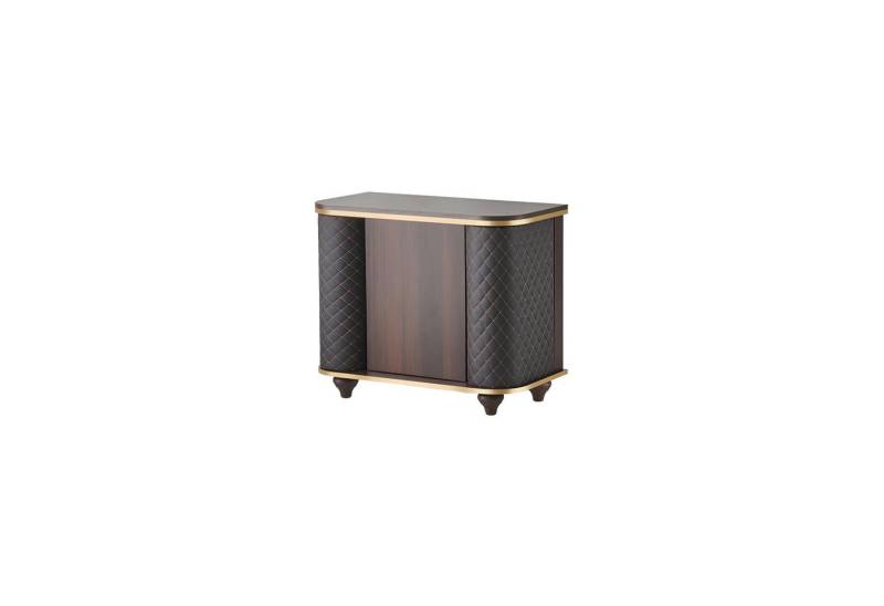 JVmoebel Kommode Modernes Rechteckig Sideboard Braun Schwarz Aktenschrank mit Türen (Kommode), Made in Europa von JVmoebel