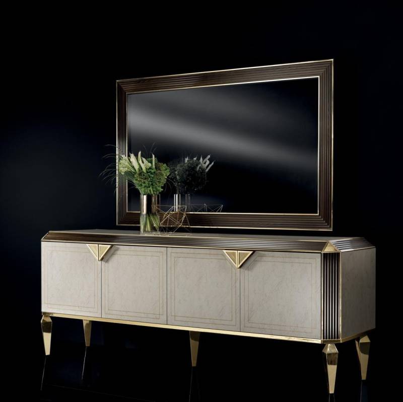 JVmoebel Kommode Kommode Spiegel Design Möbel Konsole Sideboard Anrichte Buffet von JVmoebel