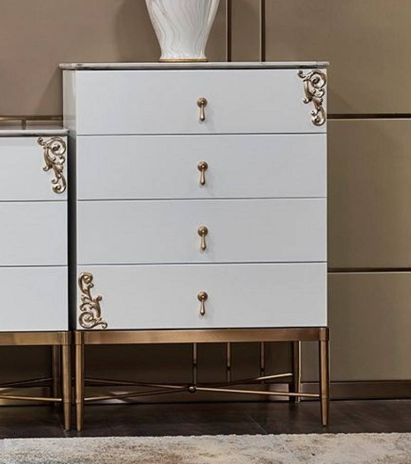 JVmoebel Kommode Kommoden Hochglanz Anrichte Side Low Board Schrank Wohnzimmer Weiß, Made in Europa von JVmoebel