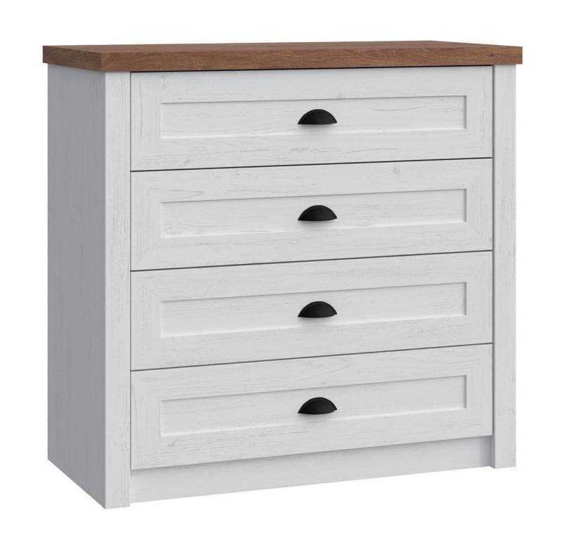 JVmoebel Kommode Landhaus Sideboard in Weiß – Holz Kommode und Anrichte Möbel, Made in Europa JVmoebel Kommode Landhaus Sideboard in Weiß – Holz Kommode und Anrichte Möbel, Made in Europa von JVmoebel