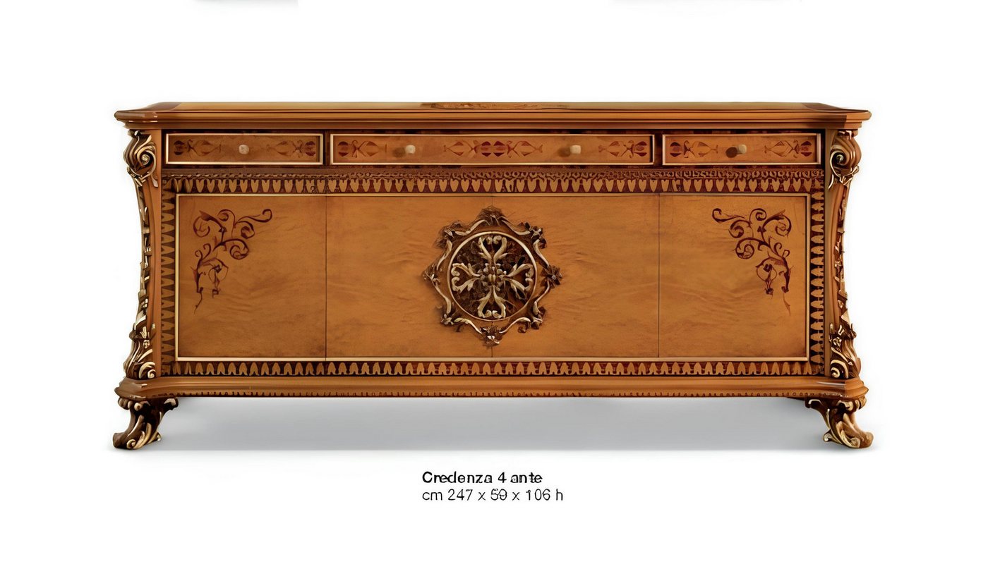 JVmoebel Kommode Luxus Kommode XXL Sideboard Kommode Holz Anrichte Möbel Schrank Braun (Kommode XXL), Made in Europa von JVmoebel