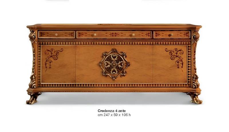 JVmoebel Kommode Luxus Kommode XXL Sideboard Kommode Holz Anrichte Möbel Schrank Braun (Kommode XXL), Made in Europa von JVmoebel