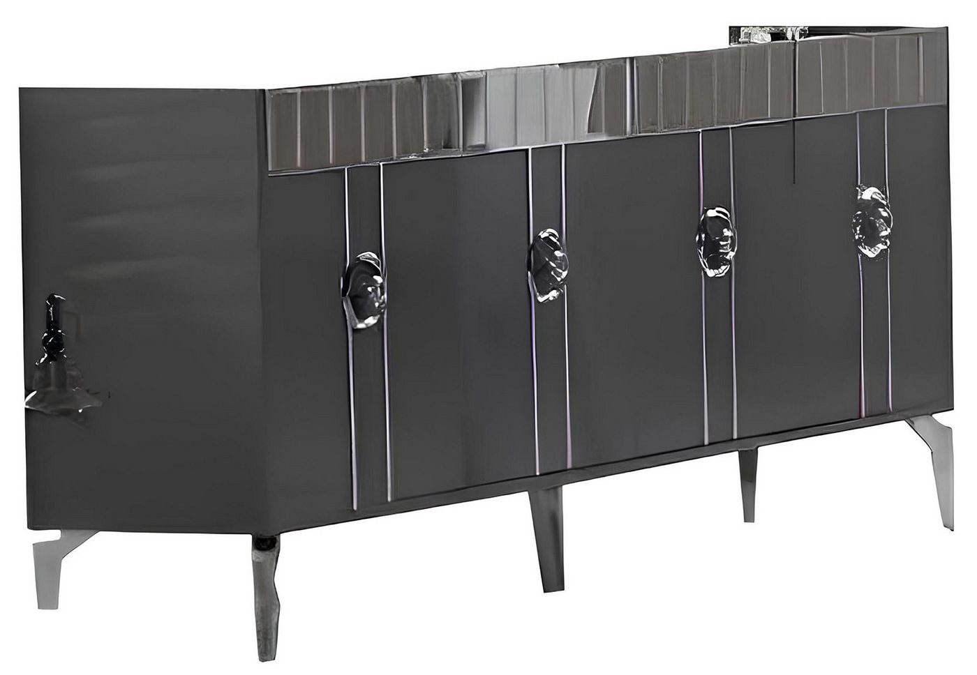 JVmoebel Sideboard Moderne Designer Sideboard Lowboard Kommode grau Anrichte Möbel, Made in Europe von JVmoebel