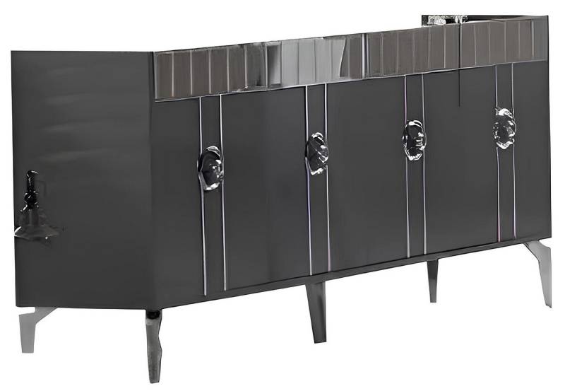JVmoebel Sideboard Moderne Designer Sideboard Lowboard Kommode grau Anrichte Möbel, Made in Europe von JVmoebel