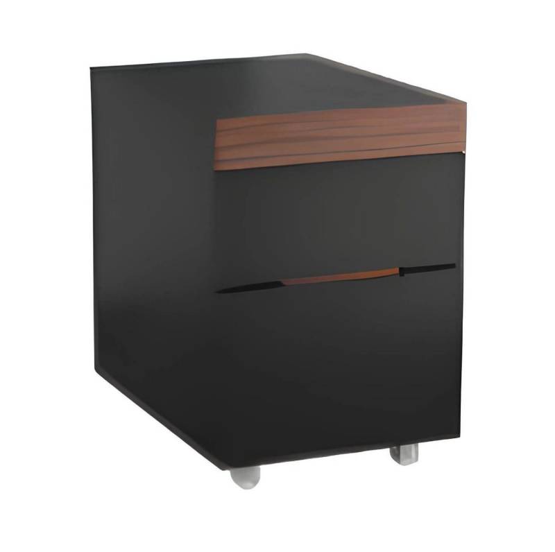 JVmoebel Rollcontainer Moderne Kommode braun schwarz Designer Büromöbel Arbeitszimmer Luxus, (1 St., Kommode), Made in Europa von JVmoebel