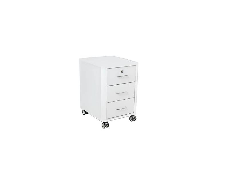 JVmoebel Kommode Moderne weiße Kommode Schubladen Luxus-Büromöbel Holz Rollen Modern (1 St., Kommode), Made in Europa von JVmoebel