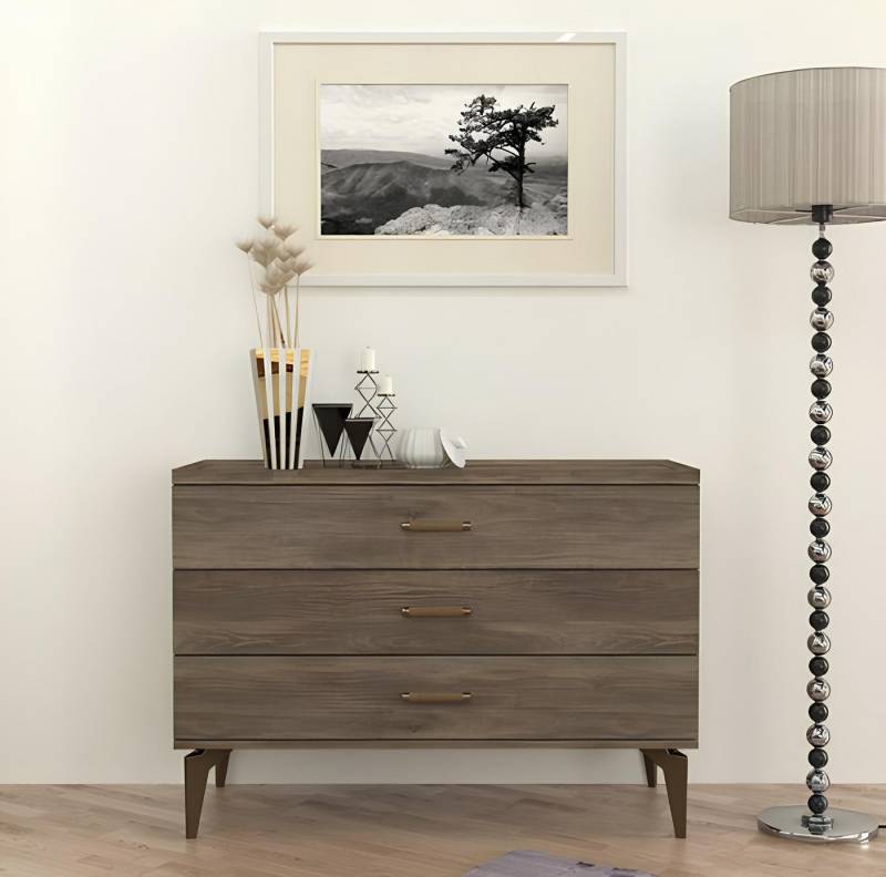 JVmoebel Kommode Schlafzimmer Kommode modernen Stil elegante Möbel Schwarz Holzmöbel (Kommode), Made in Europa von JVmoebel