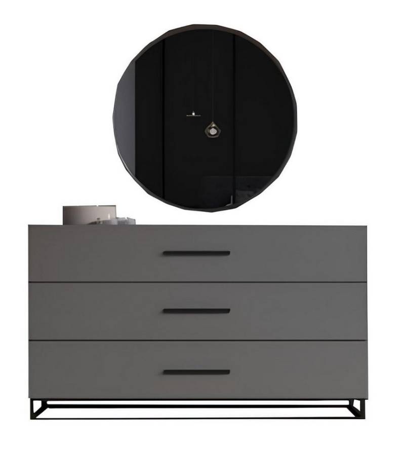 JVmoebel Kommode Schlafzimmer Set 2tlg Modern Kommode mit Spiegel Holzmöbel Luxus (2tlg. Schlafzimmer Set(Kommode + Spiegel), Made in Europa von JVmoebel