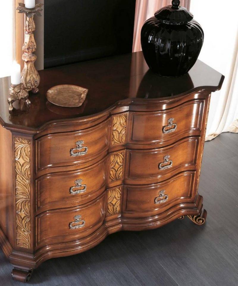 JVmoebel Kommode Schränke Massiv Kommoden Wohnzimmer Kommode Schubladen Holz Sideboard (Kommode), Made in Europa von JVmoebel