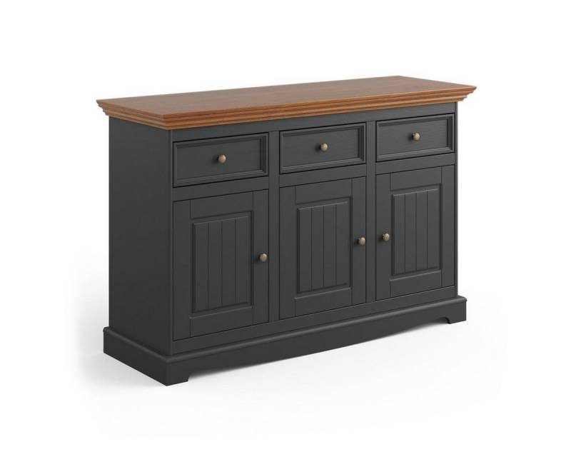 JVmoebel Kommode Schwarzes Hochglanz Sideboard Holz Kommode Regal XXL, Made in Europa von JVmoebel