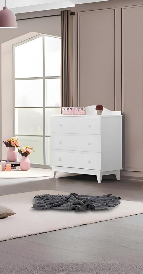 JVmoebel Kommode Weißes Holzsideboard für das Schlafzimmer – Neue Einrichtung (1 St., Kommode), Made in Europa von JVmoebel