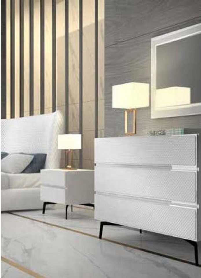 JVmoebel Kommode Weißes Holzsideboard im modernen Design – Italienisches Möbelstück (1 St., Kommode), Made in Italy von JVmoebel