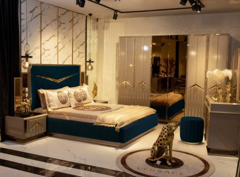 JVmoebel Komplettschlafzimmer Schlafzimmer Bett mit Nachttisch Garnitur – Modernes Möbel Set, Made in Europa JVmoebel Komplettschlafzimmer Schlafzimmer Bett mit Nachttisch Garnitur – Modernes Möbel Set, Made in Europa von JVmoebel