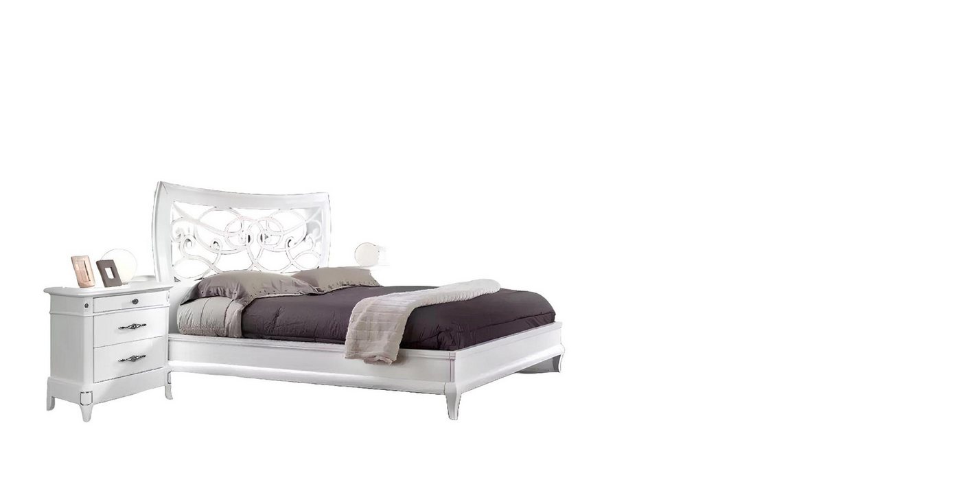 JVmoebel Komplettschlafzimmer Schlafzimmer Set Komplett Kleiderschrank Spiegel Nachttische Bett 6tlg, (6-St., 1x Bett + 2x Nachttische + 1x Kommode + 1x Spiegel + 1x Kleiderschrank), Made in Europa von JVmoebel