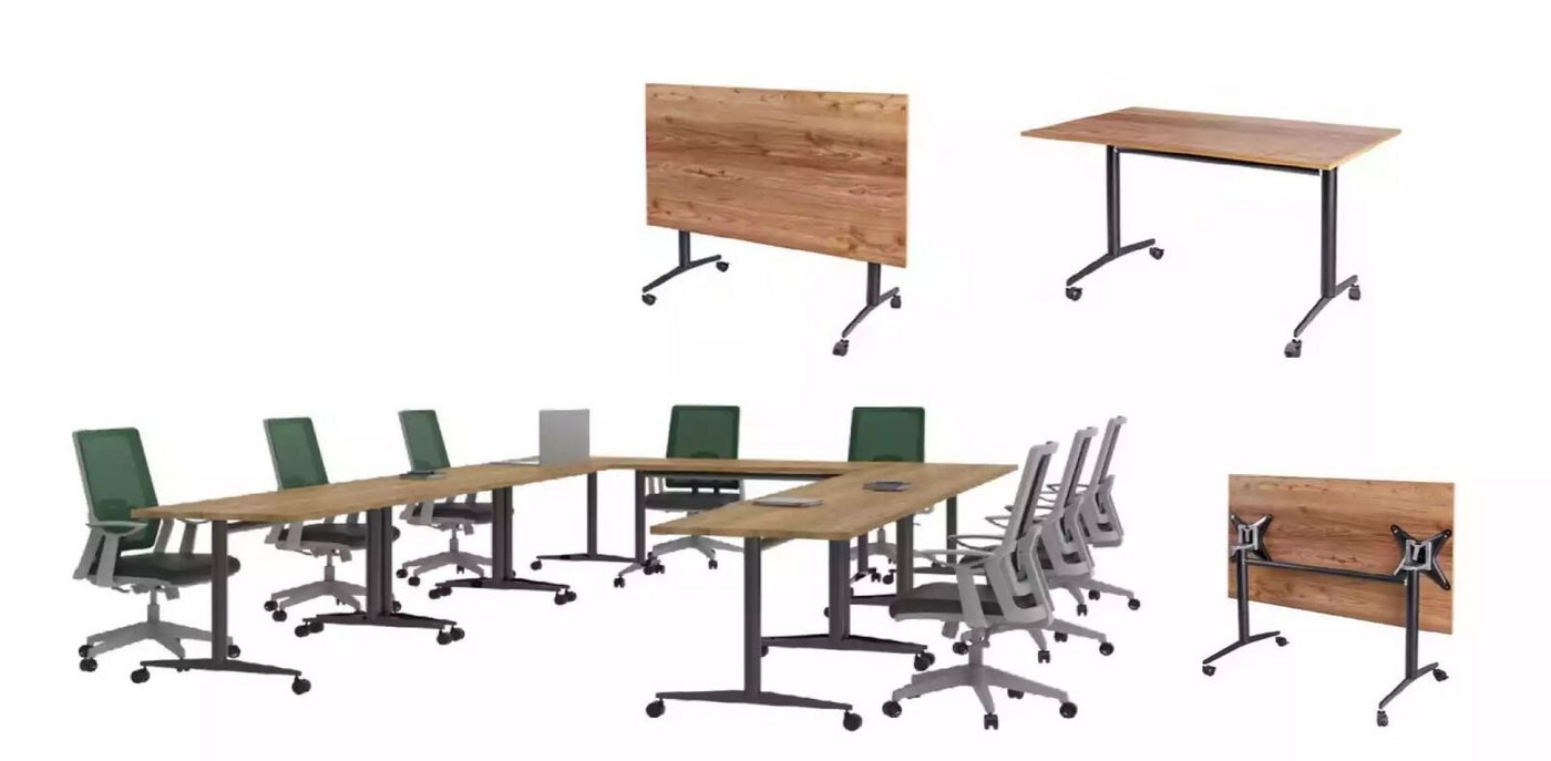 JVmoebel Konferenztisch Großer Konferenztisch Moderne Tisch Besprechungstisch Büromöbel (1-St., 1x nur Tisch), Made in Europa von JVmoebel