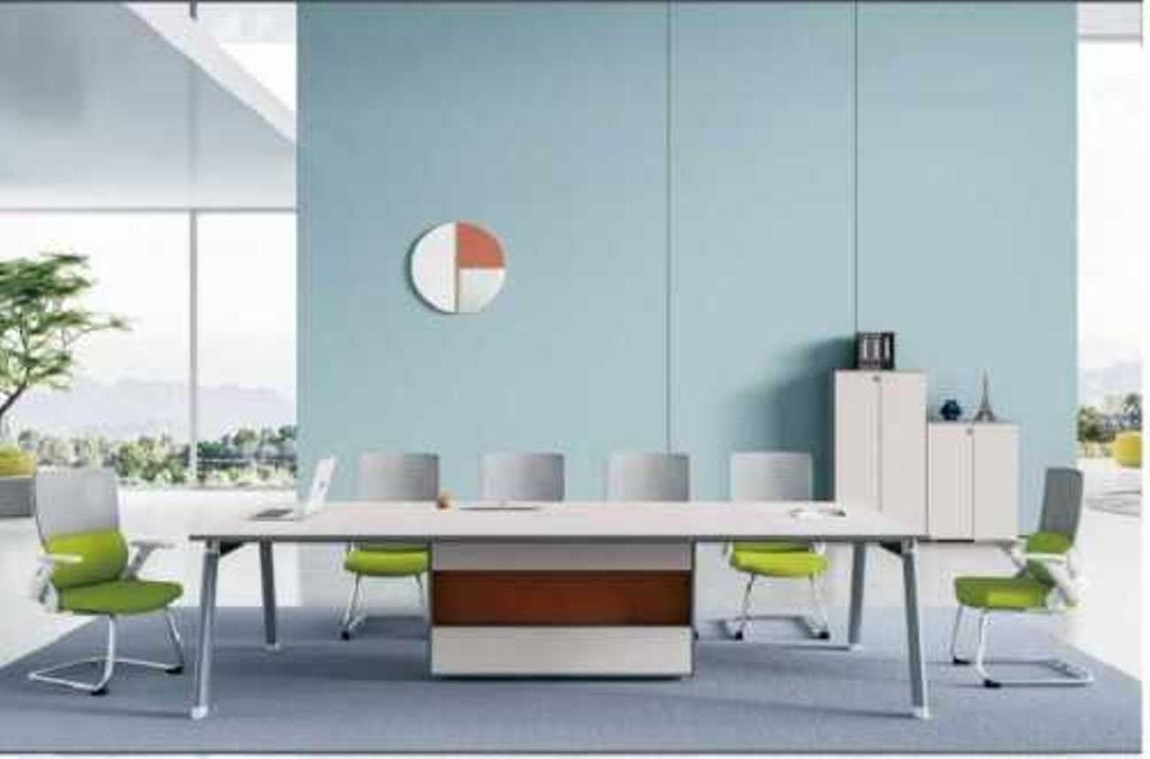 JVmoebel Konferenztisch Großer Schreibtisch Büroeinrichtung Tisch Designer Büromöbel (1-St., 1x nur Konferenztisch), Made in Europa von JVmoebel