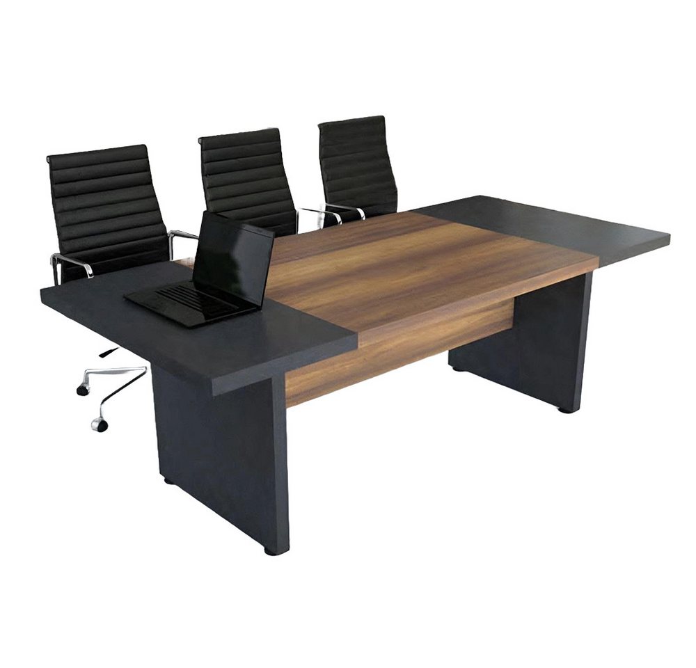 JVmoebel Konferenztisch Besprechungstische Konferenzmöbel Tisch Braun Holz modern (1-St., Konferenztisch), Made in Europa von JVmoebel