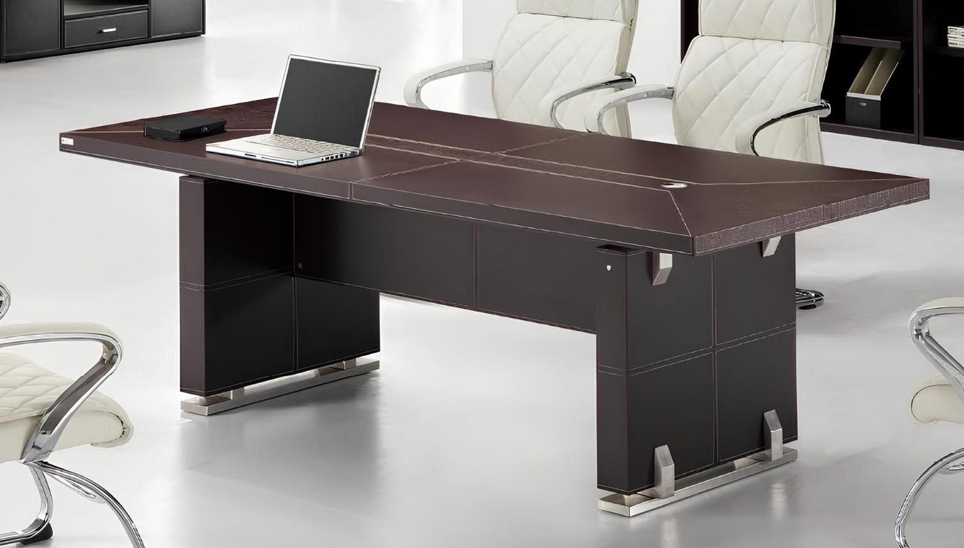 JVmoebel Konferenztisch Moderner Büro Tische Holz Design Möbel Besprechungs Tisch 220cm Sofort (1-St), Made in Europa von JVmoebel