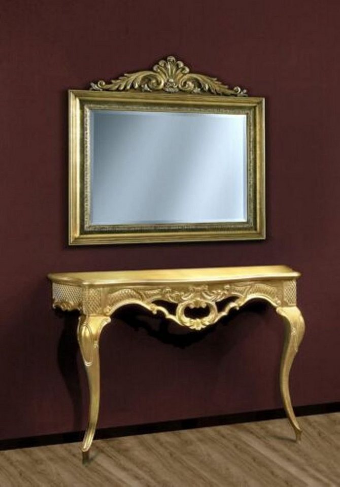 JVmoebel Konsolentisch Konsole Kommode Wandtisch Klassischer Konsolen mit Spiegel Gold, Made in Europa JVmoebel Konsolentisch Konsole Kommode Wandtisch Klassischer Konsolen mit Spiegel Gold, Made in Europa von JVmoebel