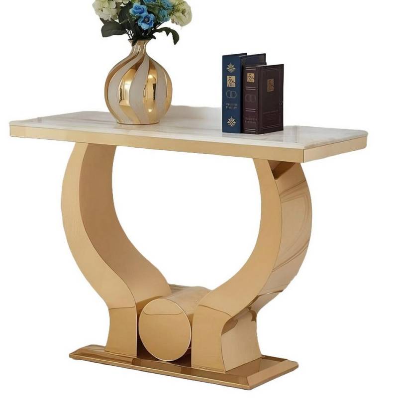 JVmoebel Konsolentisch Schminktische Holz Kommode Sideboard Schrank sekretär Gold, Made in Europa von JVmoebel