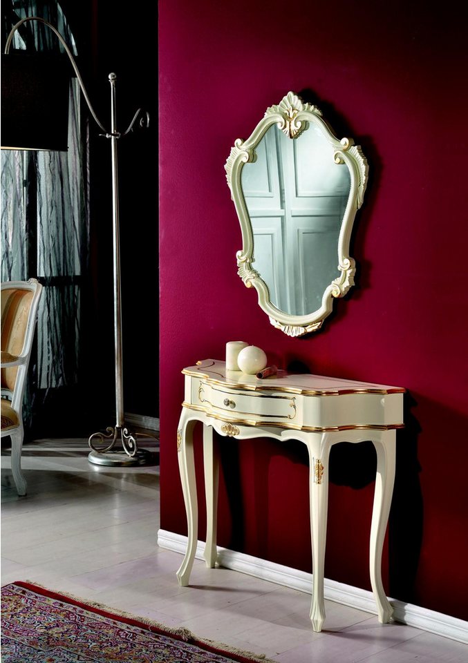 JVmoebel Konsolentisch Barocke Holztische im 2-teiligen Set – Italienischer Stil, Made in Europa JVmoebel Konsolentisch Barocke Holztische im 2-teiligen Set – Italienischer Stil, Made in Europa von JVmoebel