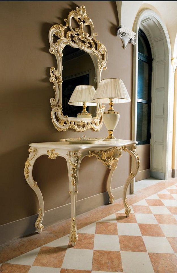 JVmoebel Konsolentisch Beige Sideboard Konsole Flurtisch Italienische Möbel, Made in Europa JVmoebel Konsolentisch Beige Sideboard Konsole Flurtisch Italienische Möbel, Made in Europa von JVmoebel