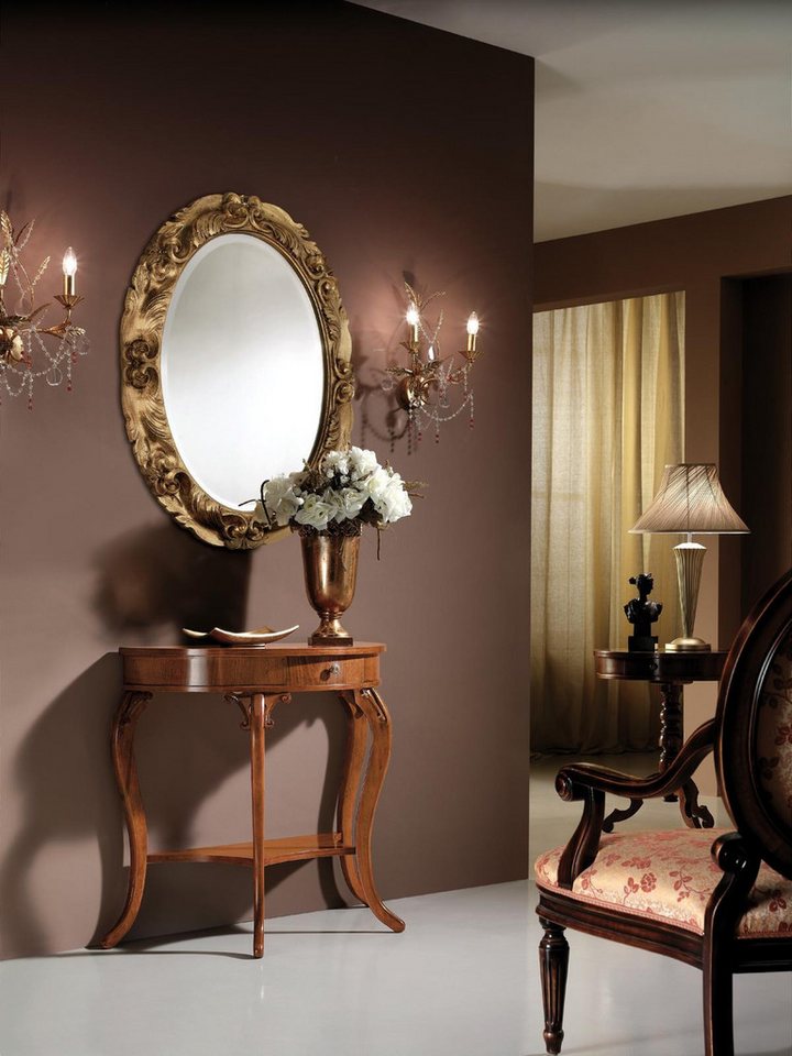 JVmoebel Konsolentisch Brauner Holz-Konsolentisch für Schminken und Ablage Möbel, Made in Europa JVmoebel Konsolentisch Brauner Holz-Konsolentisch für Schminken und Ablage Möbel, Made in Europa von JVmoebel