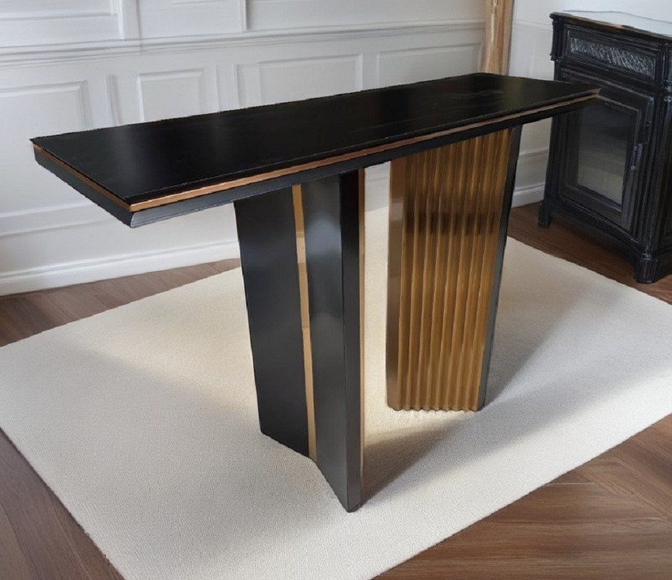 JVmoebel Konsolentisch Designer Luxus Konsolen Tische Holz Metall Gold Klassischer Sofort (1-St., Konsolentisch), Made in Europa von JVmoebel