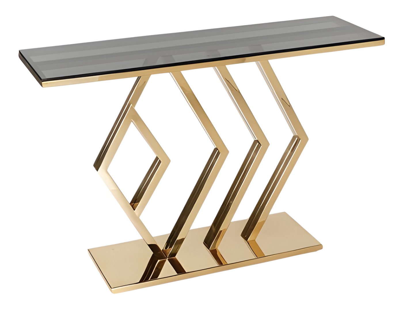 JVmoebel Konsolentisch Eleganter goldener Konsolentisch aus Metall für modernes, Made in Europe JVmoebel Konsolentisch Eleganter goldener Konsolentisch aus Metall für modernes, Made in Europe von JVmoebel