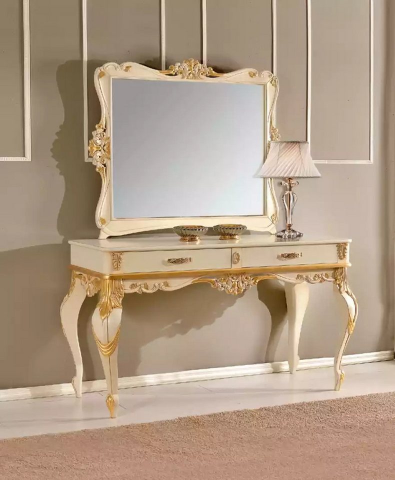 JVmoebel Konsolentisch Spiegel 2tlg Set Neu Holz Konsole Tisch Möbel Dekorativ (2-St., 1x Konsolentisch + 1x Spiegel), Made in Europa von JVmoebel